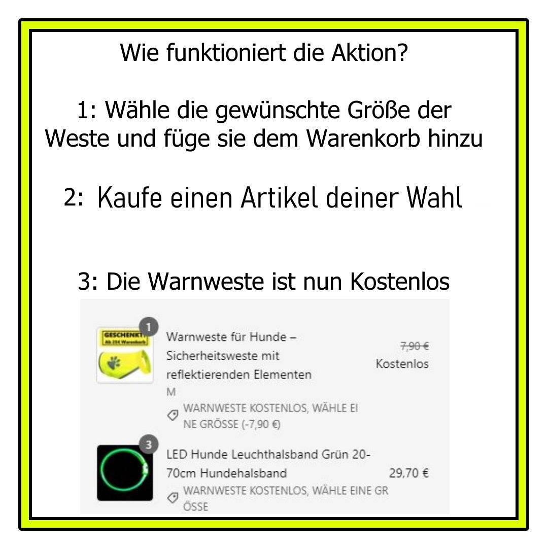 Warnweste für Hunde – Sicherheitsweste mit reflektierenden Elementen - Fellando
