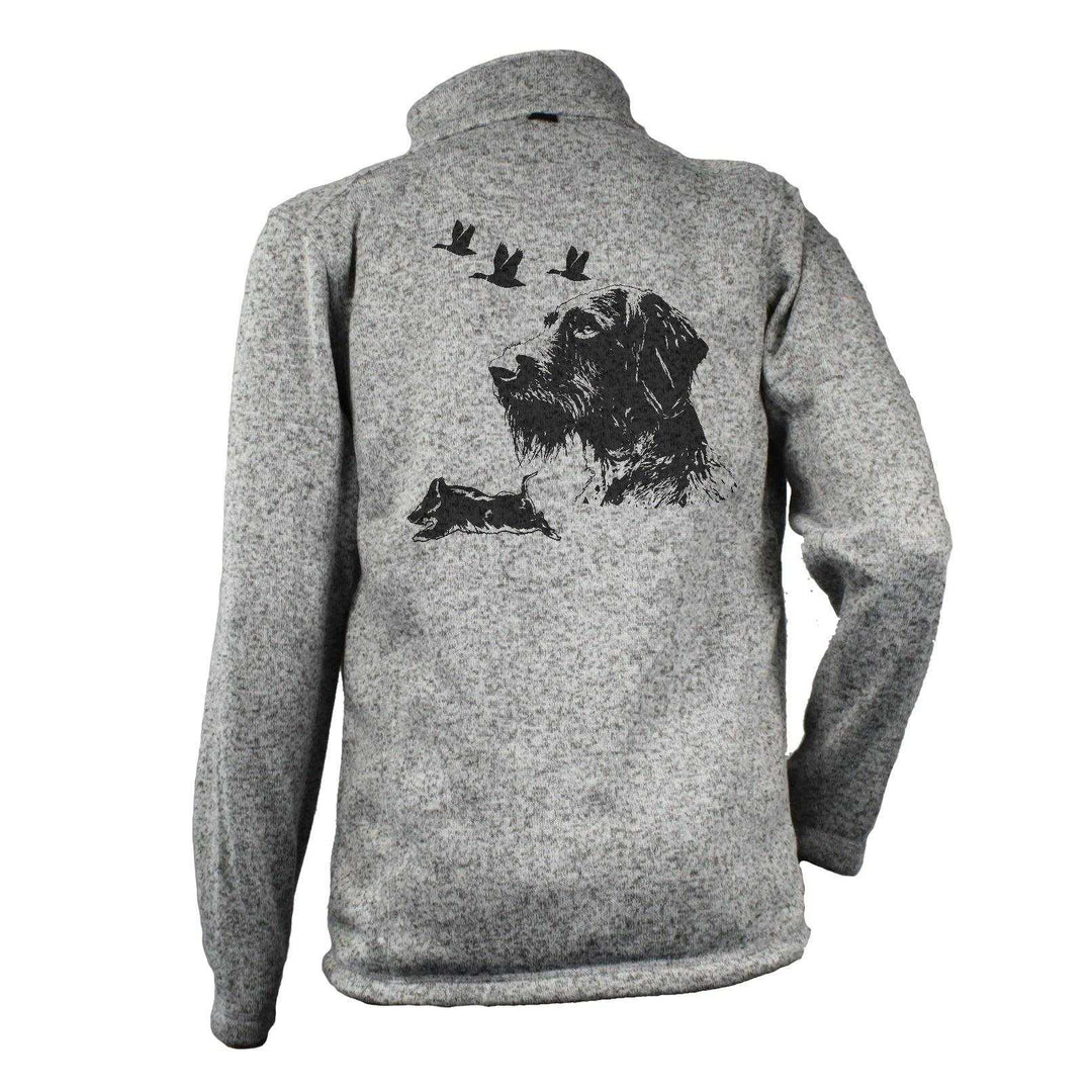 Drathaar Enten - Strick-Fleecejacke