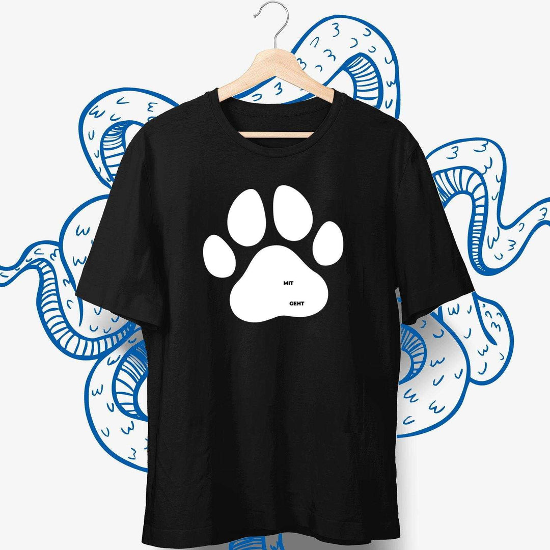 Mit dem Hund geht - personalisierbares Hunde T-Shirt