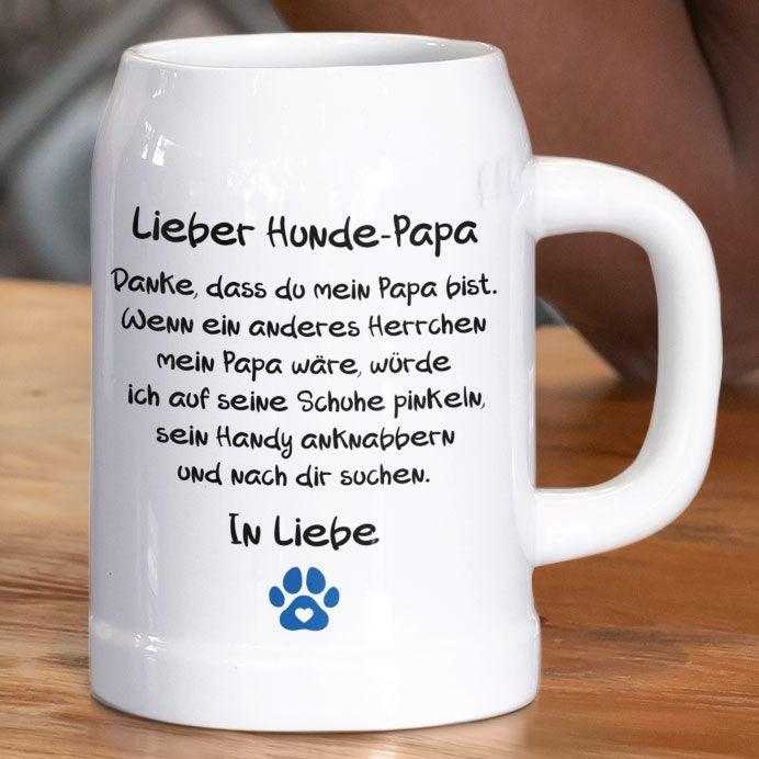 Lieber Hunde Papa... - Bierkrug 250ml