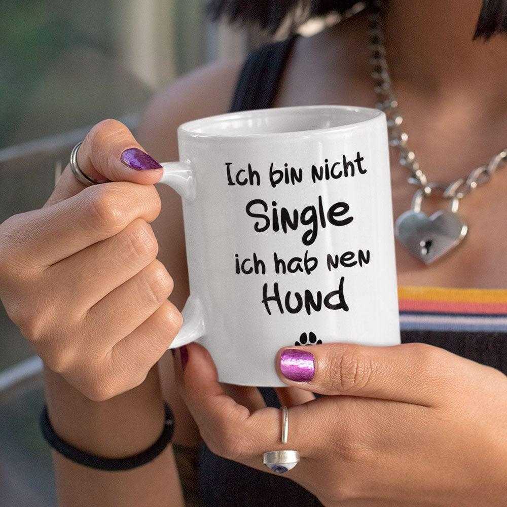 Ich bin nicht Single ich hab nen Hund - Keramiktasse