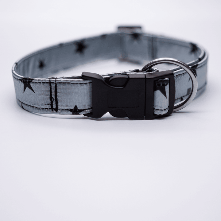 Sterne - Silber - Hundehalsband