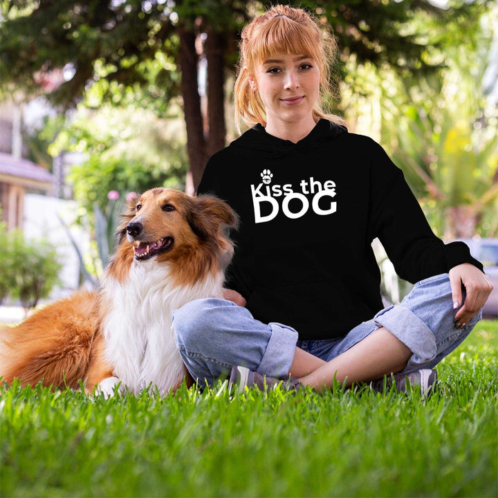 Hoodie - "Kiss the Dog" Kussmund "i Punkt" ohne Kralle
