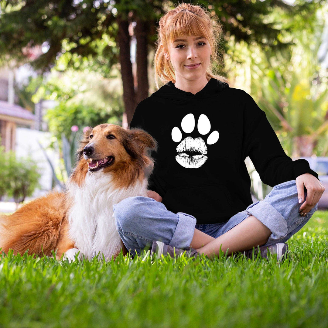 Hoodie - "Kiss the Dog" groß ohne Kralle