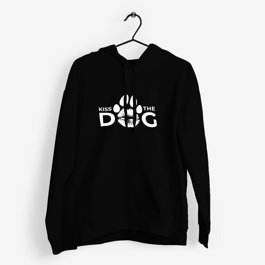 Hoodie - "Kiss the Dog" Kussmund "O" ohne Kralle