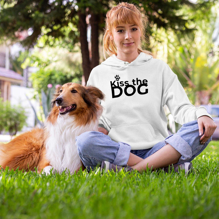Hoodie - "Kiss the Dog" Kussmund "i Punkt" mit Kralle