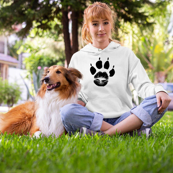 Hoodie - "Kiss the Dog" groß mit Kralle