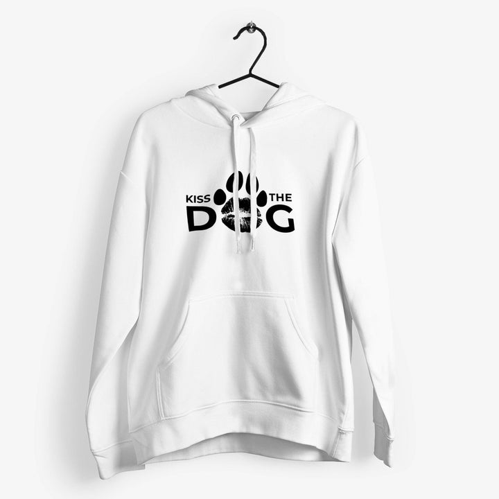 Hoodie - "Kiss the Dog" Kussmund "O" ohne Kralle